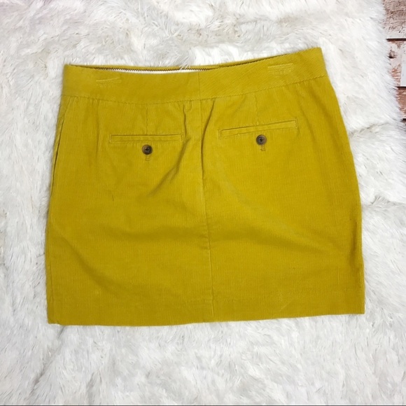 J. Crew Corduroy Skirt - Mustard Yellow - Picture 3 of 3